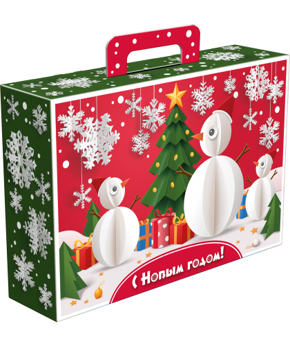 Чемодан с играми Снежинки