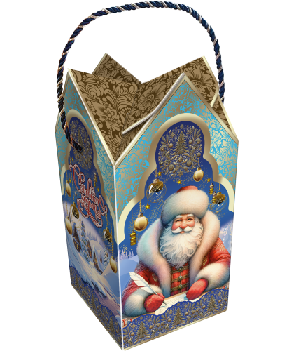 Подарок новогодний 2 кг (глиттерный лак)